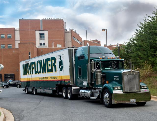 NASA image: Cloud Aerosol Transport System (CATS) leaves Goddard building 33